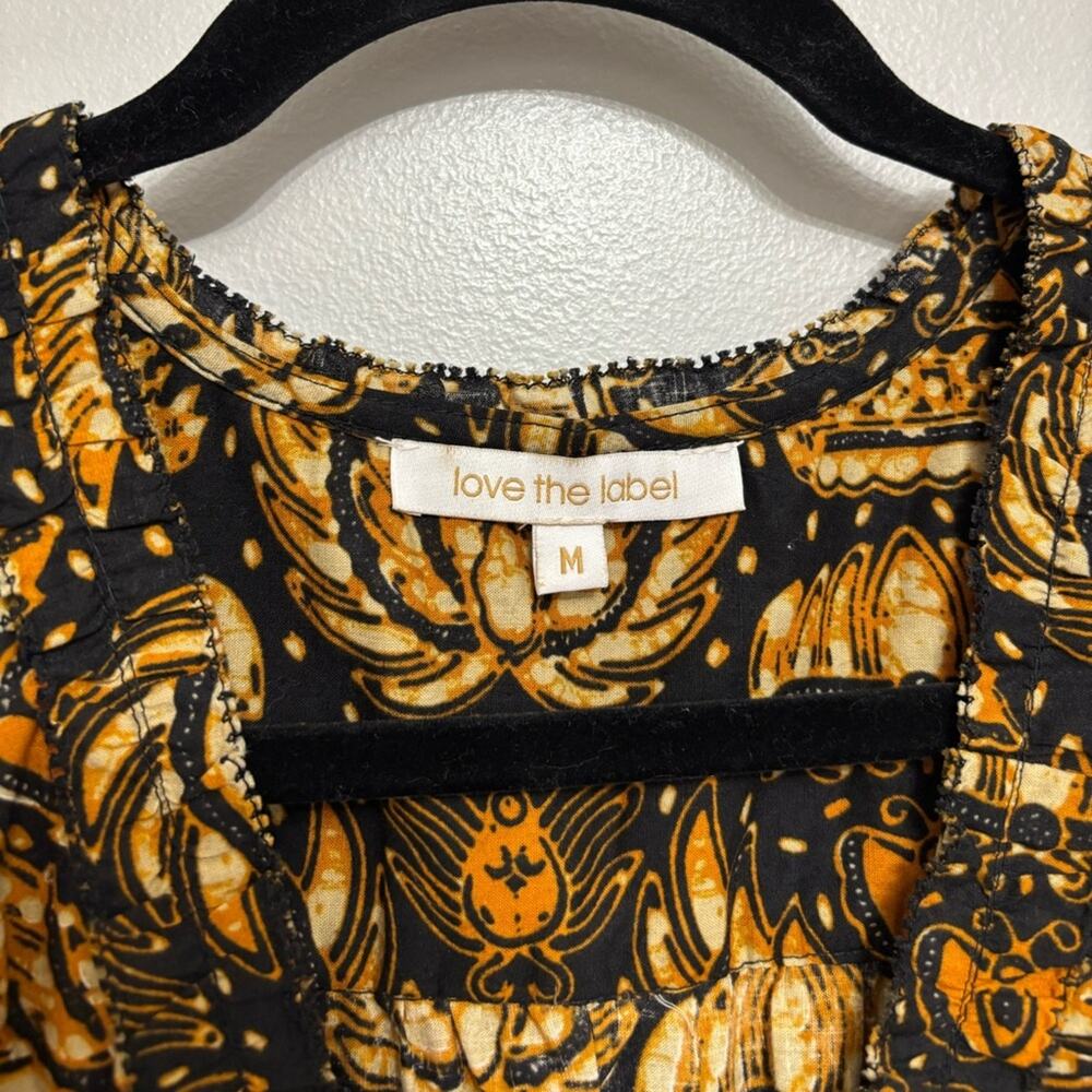 Love The Label Eleanor Mini Dress in Dahlia Black Print - Size M - Picture 4 of 7
